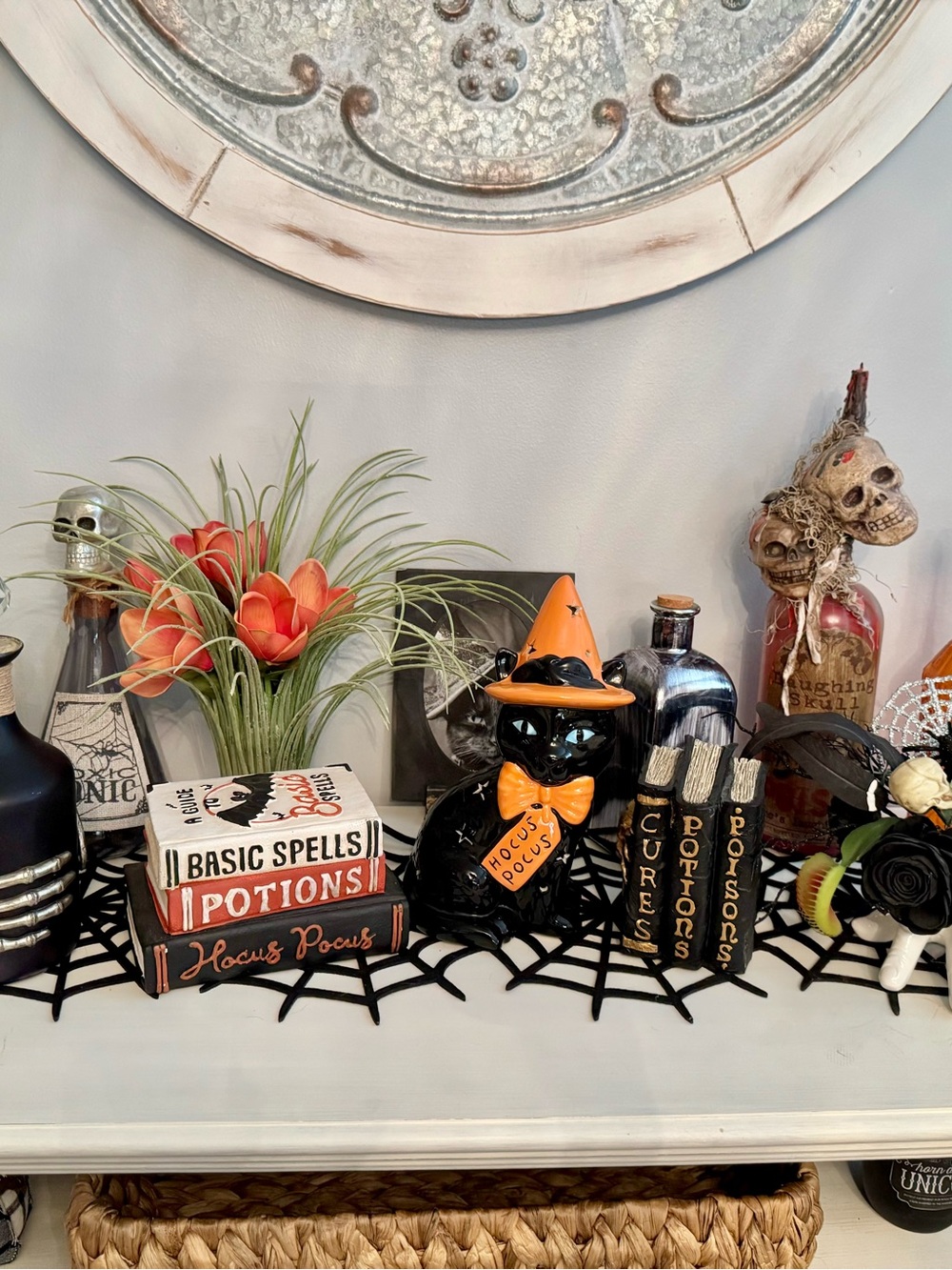 🧙 Halloween Skeleton Skull Handmade Potions Tonic Bottles Witchy